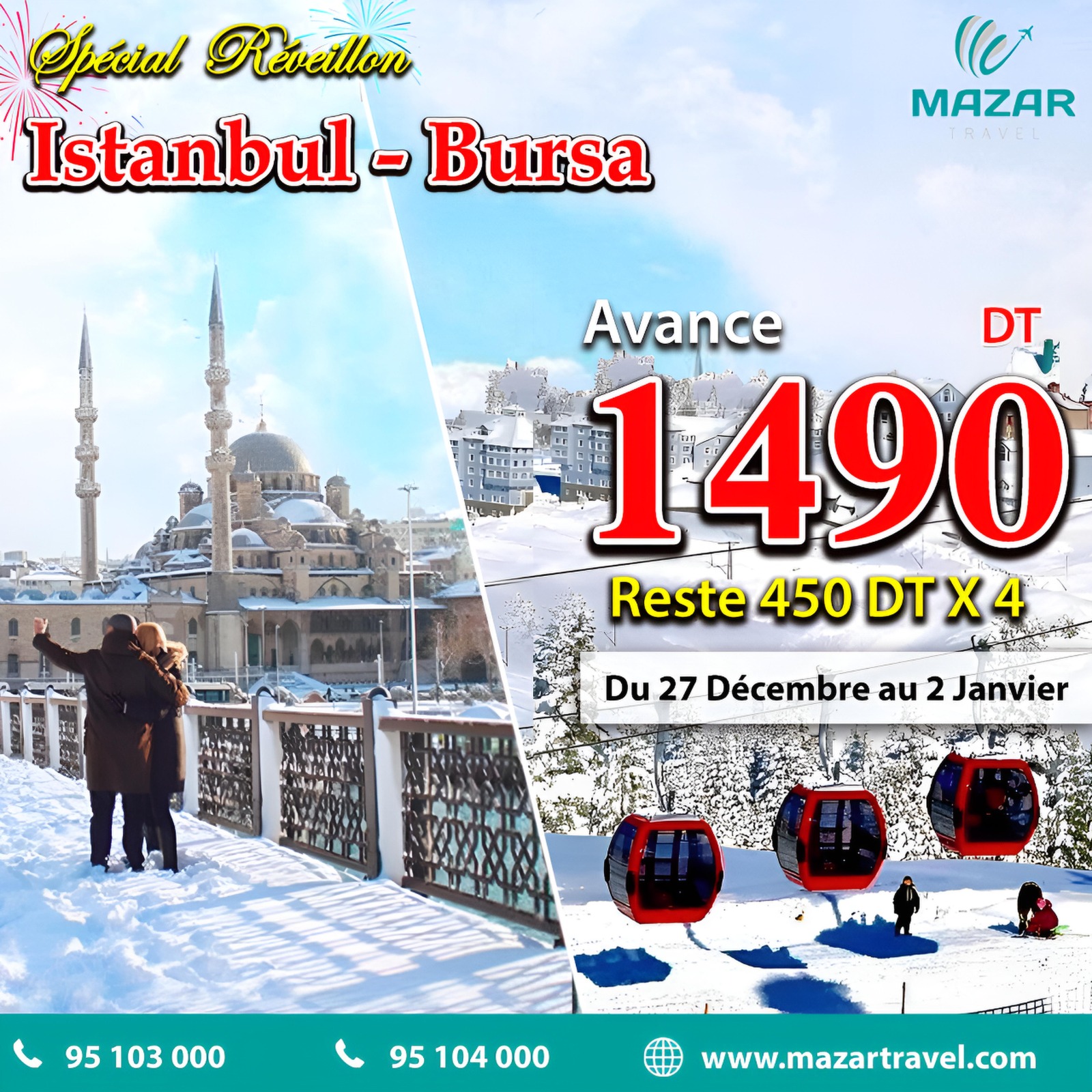 BURSA ET ISTANBUL REVEILLON 2026